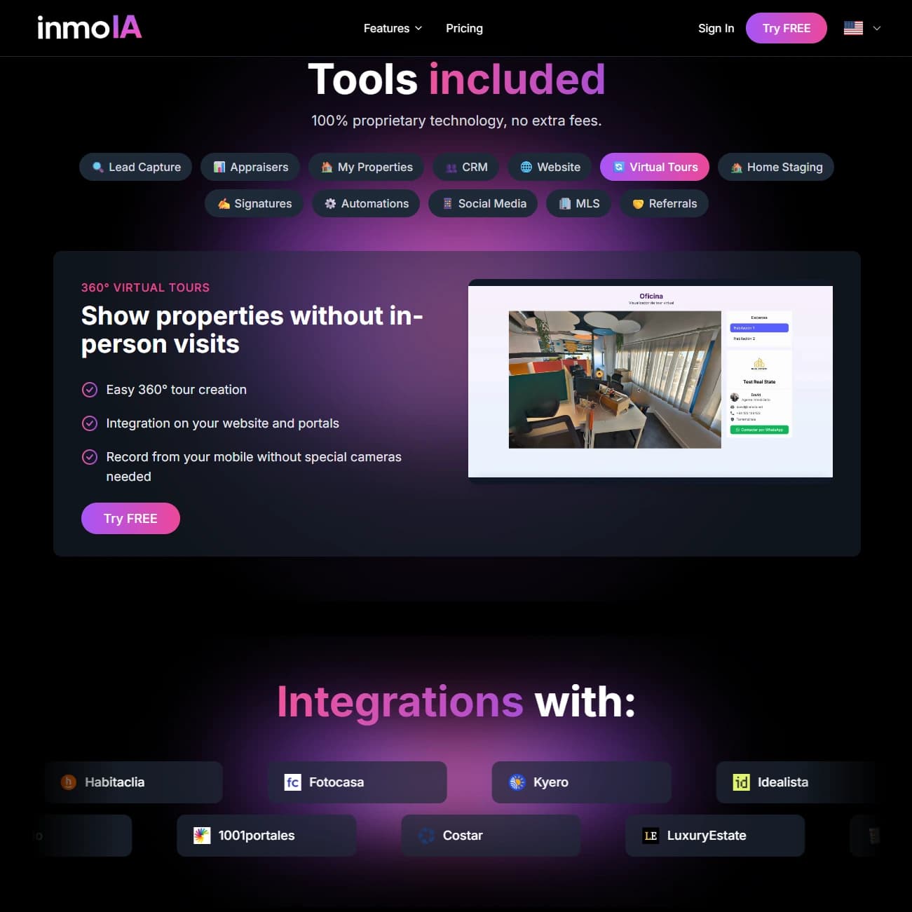 InmoIA CRM - Real estate CRM system